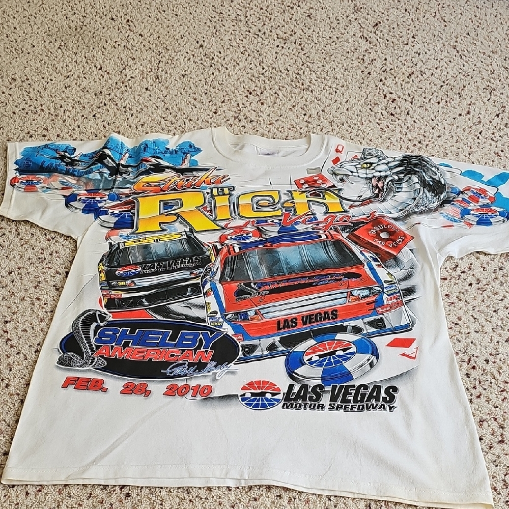 NASCAR Las Vegas Motor SpeedwatGraphic Racing T-Shirt.